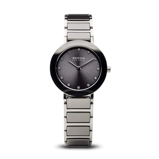 Bering 11429-783 watch for women with a grey dial and steel strap.