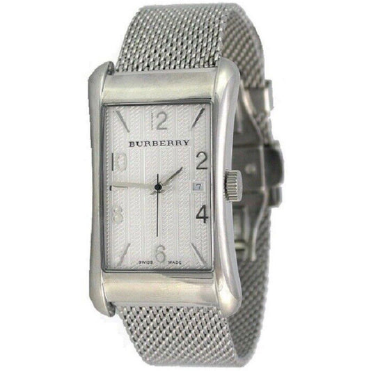 Burberry BU3005 watch for women with a grey dial and stainless steel strap.