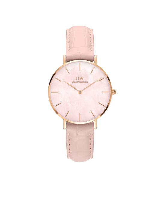 Daniel Wellington DW00100514 watch for women with a pink dial and stainless steel strap.