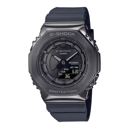 Casio GM-S2100B-8AER watch for women with a black dial and resin strap.