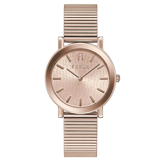 Furla WW00003008L3 watch for women with a pink dial and stainless steel strap.