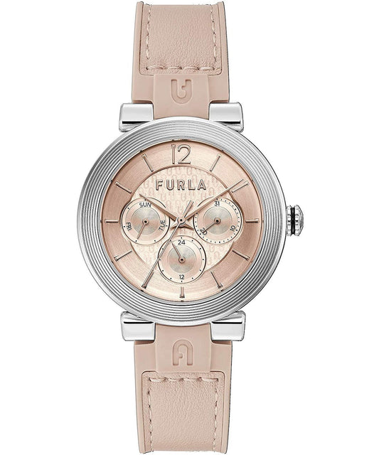 Furla WW00011001L1 watch for women with a pink dial and silicone strap.