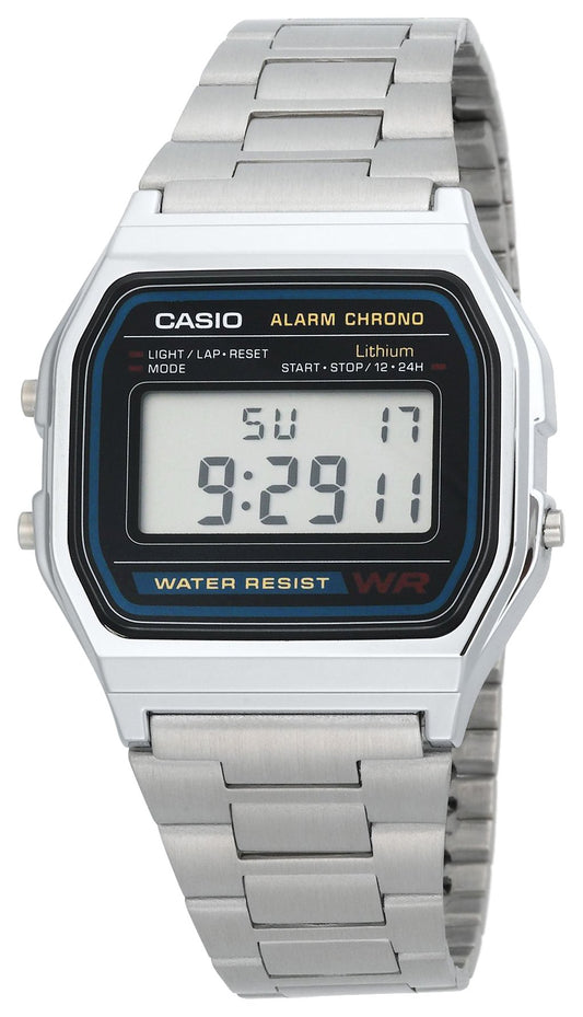 Casio A-158WA-1CR Unisex Watch 33mm 3 ATM