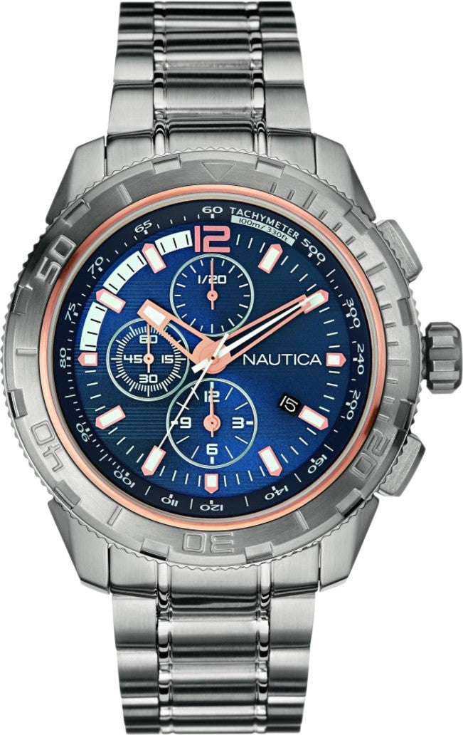 Nautica NAI24500G Men Watch 45mm 10 ATM