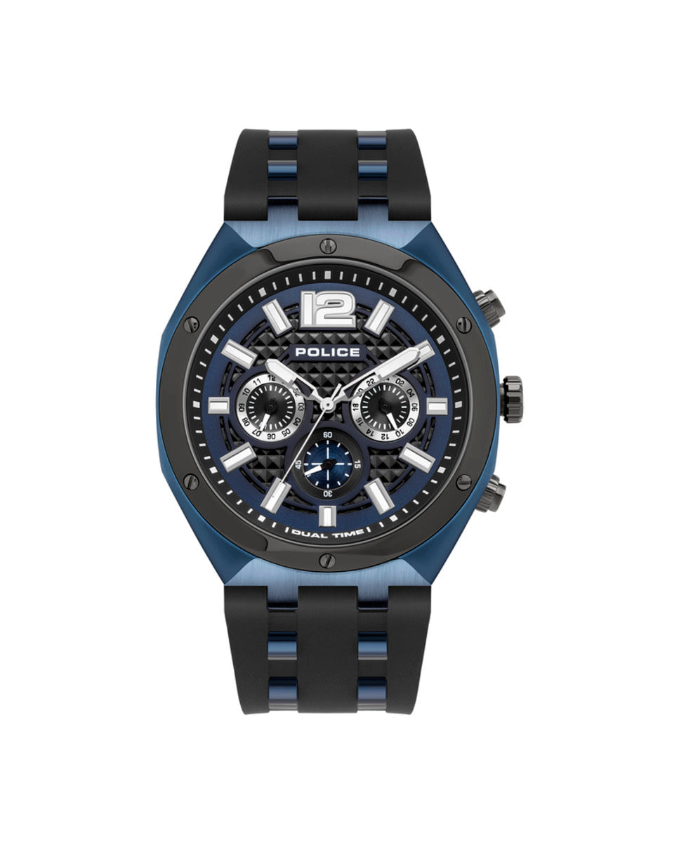 Police PL15995JSBLU03P Men Watch 46mm 5 ATM